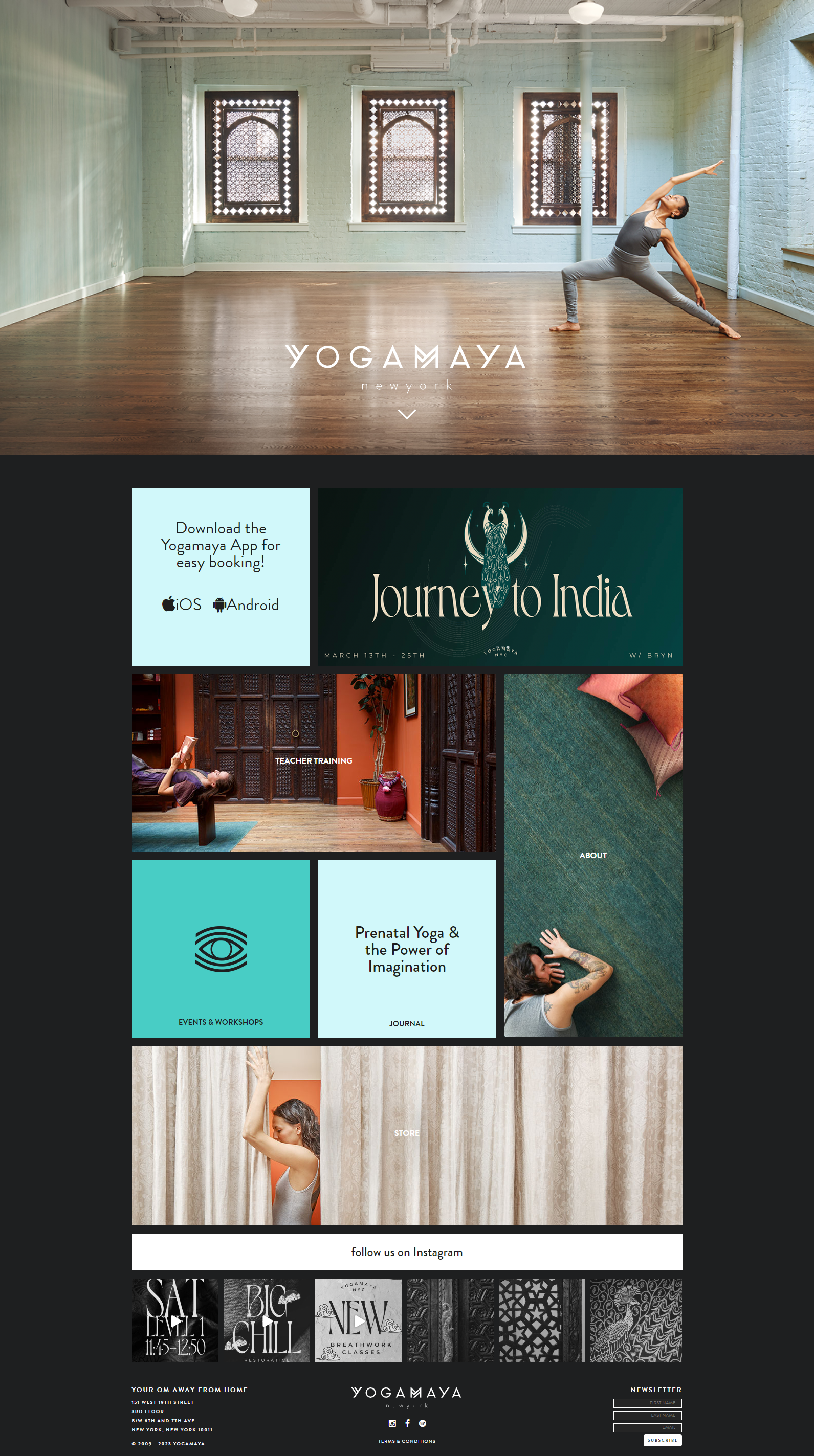 Yogamaya redesigned website by Independent Logic